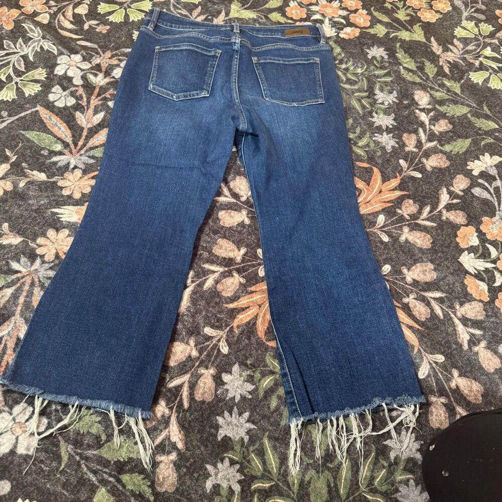 Jeans High Rise Boot Crop – Dark Wash | Frayed Hem | Size 10/30 - Picture 4 of 4